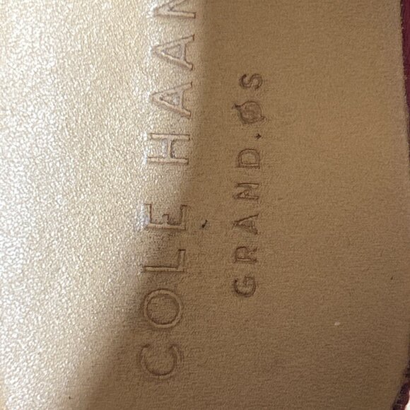 Cole Haan Grand Mens Size 12 M Shoes Knit Sneakers Wingtip Brown Red USED TWICE - Picture 11 of 12